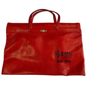 Vintage Red Music Sheet Bag